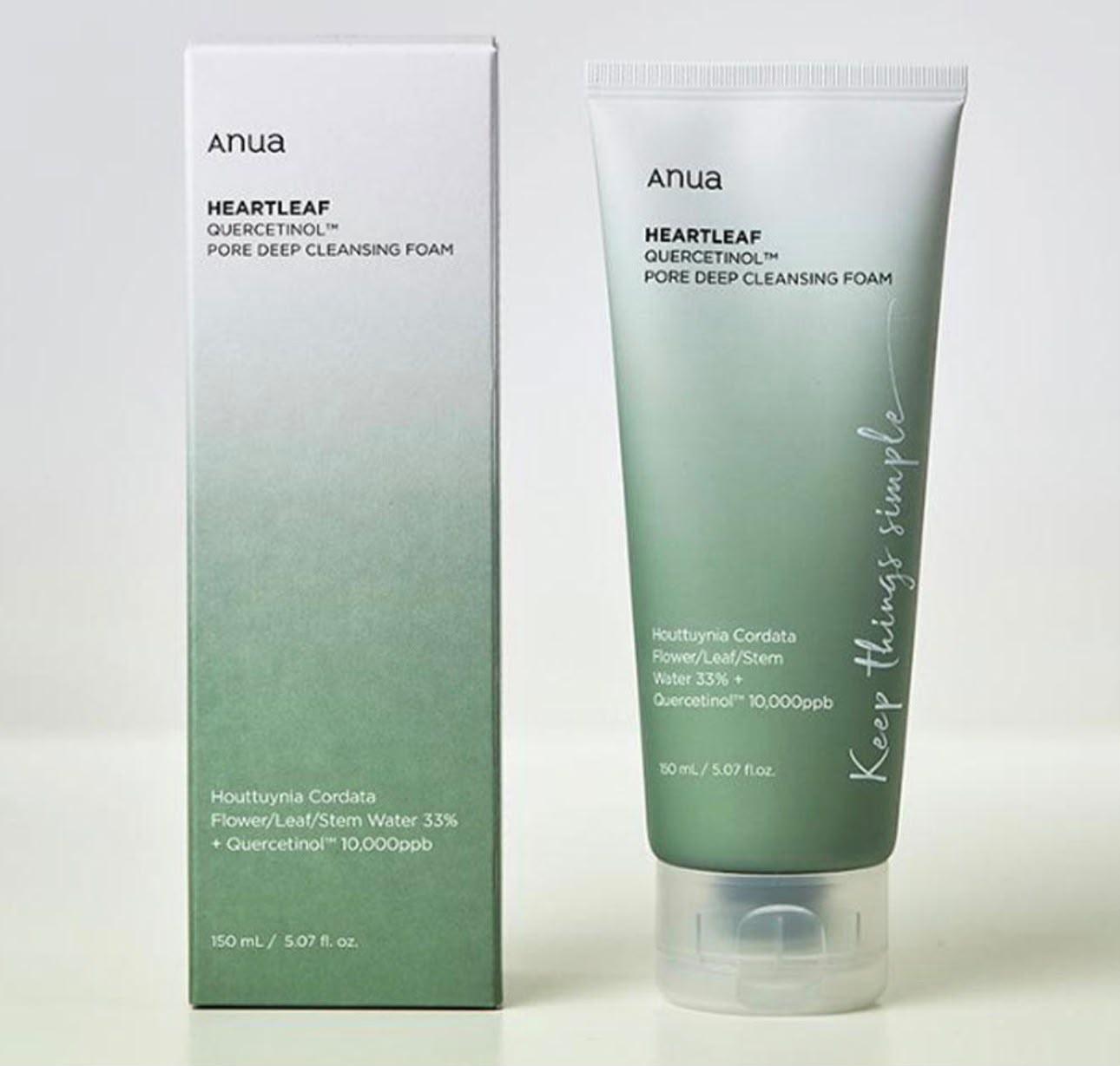 Anua Heartleaf Quercetinol Pore Deep Cleansing Foam 150ml